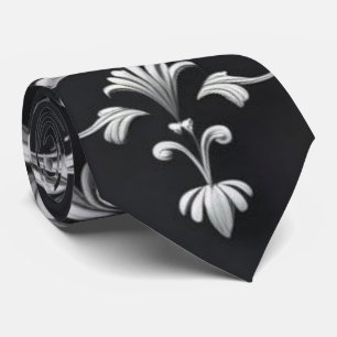 Elegante Damast-Blumen-Krawatte Krawatte