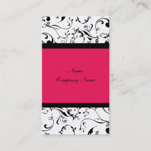Elegante Damast-Ranken Visitenkarte