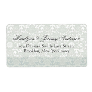 Elegante Damast-Spitze-Vintage Hochzeits-mit