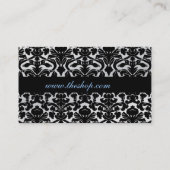 ELEGANTE DAMAST-VISITENKARTE VISITENKARTE (Rückseite)