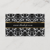 ELEGANTE DAMAST-VISITENKARTE VISITENKARTE (Rückseite)