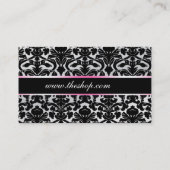 ELEGANTE DAMAST-VISITENKARTE VISITENKARTE (Rückseite)