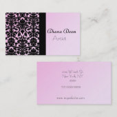 ELEGANTE DAMAST-VISITENKARTE VISITENKARTE (Vorne/Hinten)