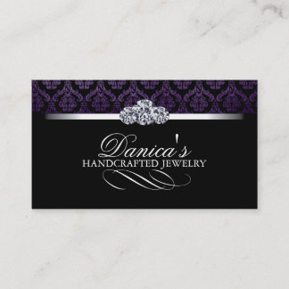 Elegante Damast-Visitenkarten Visitenkarte