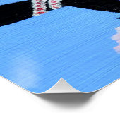 Elegante Dame2 Perfektes Poster (Ecke)