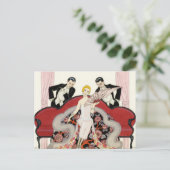 Elegante Dame im Parco della Golena Postkarte (Stehend Vorderseite)