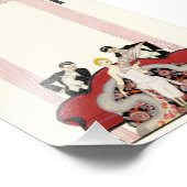 Elegante Dame im Pariser Art Deco Fotodruck (Ecke)