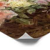 Elegante Dame mit Rose Poster (Ecke)