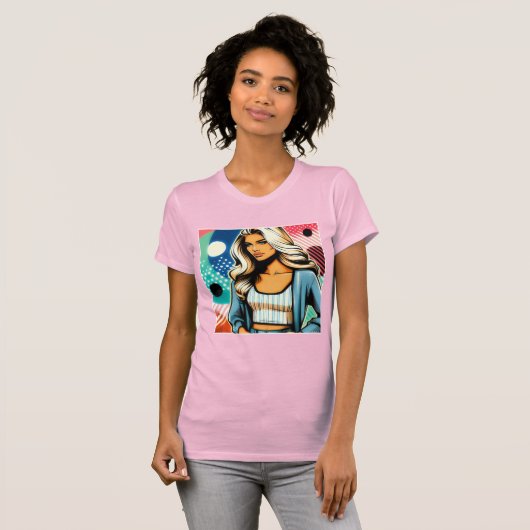 Elegante Dame  T-Shirt (Vorne ganz)