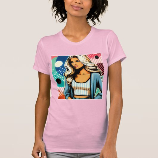 Elegante Dame T-Shirt (Vorderseite)