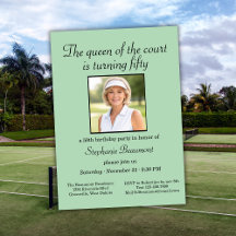 Elegante Damen-Foto-Tennis-50. Geburtstagsfeier