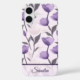 Elegante Damen Geschenk Tulpe Blumen individuell iPhone 16 Hülle