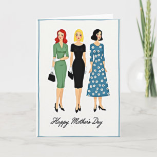 Elegante Damen Mode Art Karte
