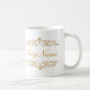 Elegante Damen-Monogramm-Kaffee-Tassen Kaffeetasse