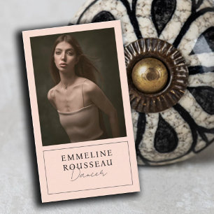 Elegante Dancer Beruflich Foto Business Card Visitenkarte