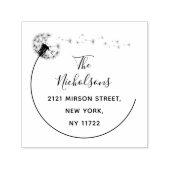 Elegante Dandelion Blume Rücksendeadresse Permastempel (Design)