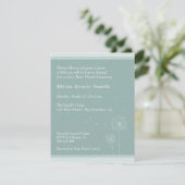 Elegante Dandelions Spring Baby Shower Einladungen (Stehend Vorderseite)