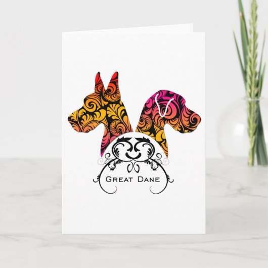 Elegante Dänen Karte (Vorderseite)