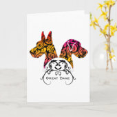 Elegante Dänen Karte (Gelbe Blume)