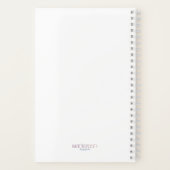 Elegante Dankbarkeit Journal Floral Bouquet Design Notizblock (Rückseite)