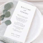 Elegante Dankeschön Herzlich Willkommen und vielen Dankeskarte<br><div class="desc">Herzlich willkommen und vielen Dank an die Platzkarten</div>