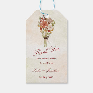Elegante Dankeschön-Hochzeitsgeschäftskarte Geschenkanhänger
