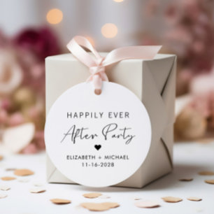 Elegante Dankeschön-Karte für die Hochzeitsfeier n Geschenkanhänger