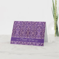 Elegante Dankeschön-Karte in Violet, General Danke