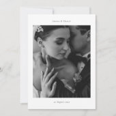 Elegante Dankeschön Karte mit QR Code & Foto (Vorderseite)