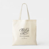Elegante Dankeschön-Lehrergeschenktasche Tragetasche (Rückseite)