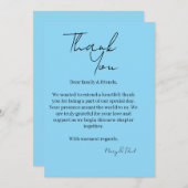 Elegante Dankeskarte (Vorne/Hinten)