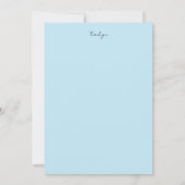 Elegante Dankeskarte (Rückseite)