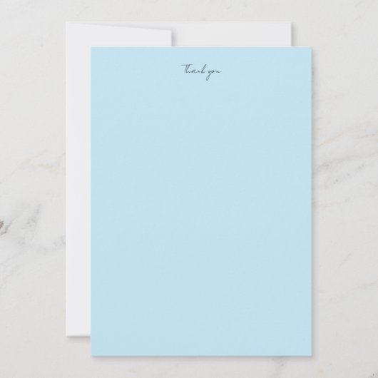 Elegante Dankeskarte (Rückseite)