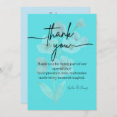 Elegante Dankeskarte (Vorne/Hinten)