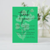 Elegante Dankeskarte (Stehend Vorderseite)