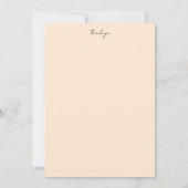 Elegante Dankeskarte (Rückseite)