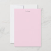 Elegante Dankeskarte (Rückseite)