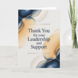 Elegante Dankeskarte für den Chef Karte