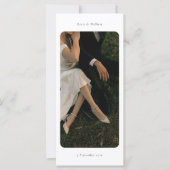 Elegante Dankeskarte mit QR-Code und Foto (Vorderseite)