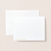 Elegante Dankeskarten Folienkarte (Rückseite mit Umschlag)