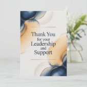 Elegante Dankeskarten für den Chef Karte (Stehend Vorderseite)