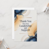 Elegante Dankeskarten für den Chef Karte (Vorderseite/Rückseite Beispiel)