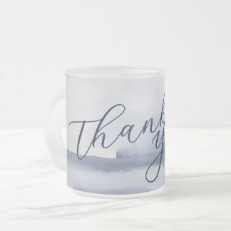 Elegante Dankeskarten im Wasserfarben-Stil Mattglastasse