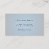 Elegante Dark Blue Ombre Custom Business Cards Visitenkarte (Rückseite)