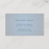 Elegante Dark Blue Ombre Custom Business Cards Visitenkarte (Rückseite)