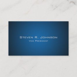 Elegante Dark Blue Ombre Custom Business Cards Visitenkarte