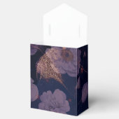 Elegante Dark Boho Lila Rose GoldWedding Geschenkschachtel (Geöffnet)