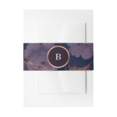 Elegante Dark Boho Rose Blumenstrauß Einladungsbanderole (Vorderseite Beispiel)