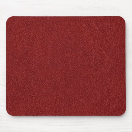Elegante Dark Brown Imitate Leather Look Template Mousepad (Vorne)