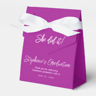 Elegante Dark Pink Sie Hats Geschafft Abschlussfei Geschenkschachtel